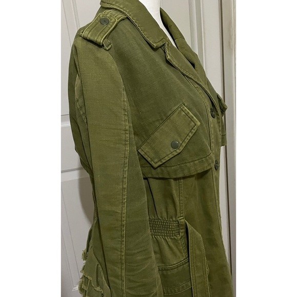Anthropologie Women's Belted Military Style Jacket, Medium - Picture 5 of 16